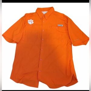 Columbia Men's Orange Short Sleeve Shirt